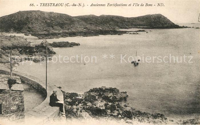 Trestraou Anciennes Fortifications et l’Ile de Bo