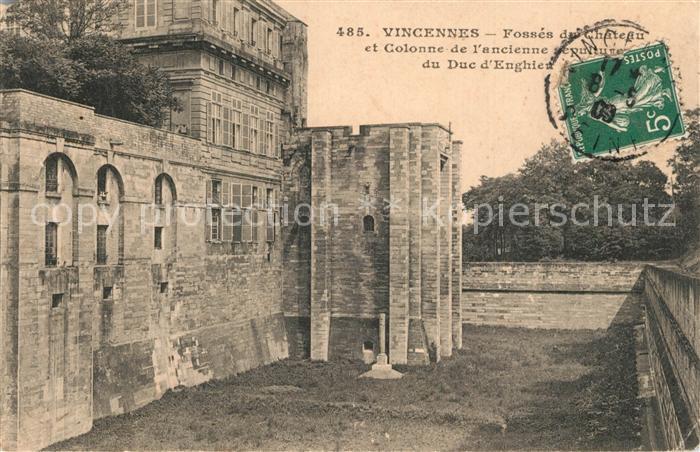 Vincennes Fosses du Chateau et Colonne de l’ancienne sculpture du Duc d Enghien