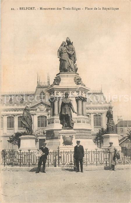 Belfort Alsace Monument des Trois Sieges Place de la Republique