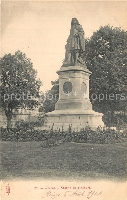 Reims Champagne Ardenne Statue de Colbert