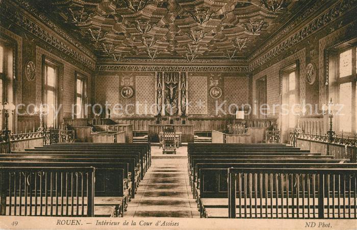 Rouen Interieur de la Cour d Assises