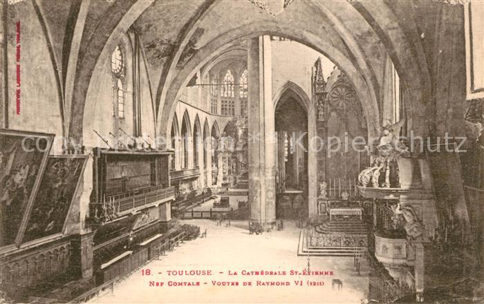 Toulouse Haute-Garonne La Cathedrale St Etienne Nef Comtale Voutes de Raymond VI