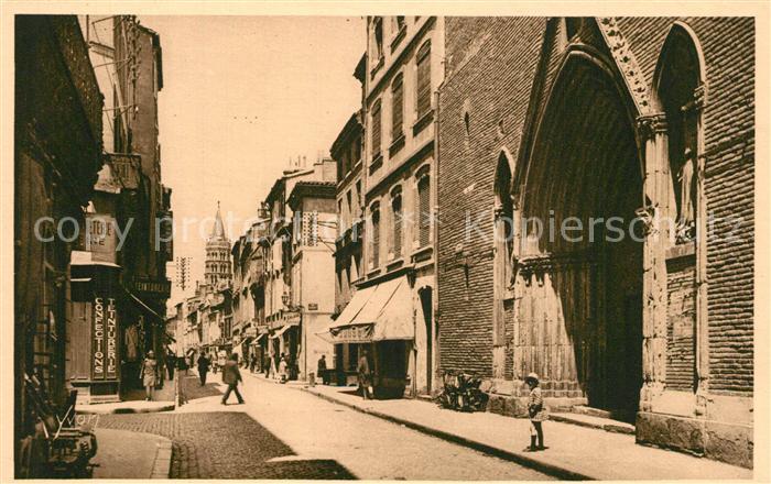 Toulouse Haute-Garonne Eglise et Rue du Tour