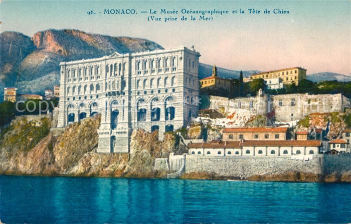 Monaco Le Musee Oceanographique et la Tete de Chien
