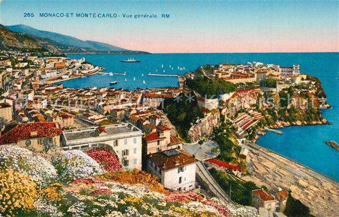Monaco et Monte Carlo Vue generale