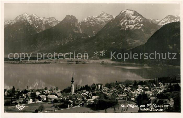 St Gilgen Wolfgangsee mit Rettenkogel Sparber Rinnkogel und Pleckwand