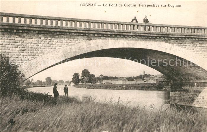 Cognac Charente Le Pont de Crouin Perspective sur Cognac