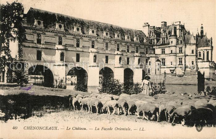 Chenonceaux Indre et Loire Le Chateau La Facade Orientale