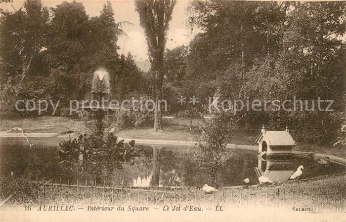 Aurillac Interieur du Square Le Jet d_Eau