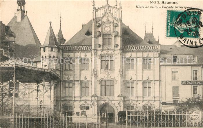 Saumur Hotel de ville Facade principale