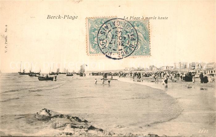 Berck-Plage La Plage a maree haute