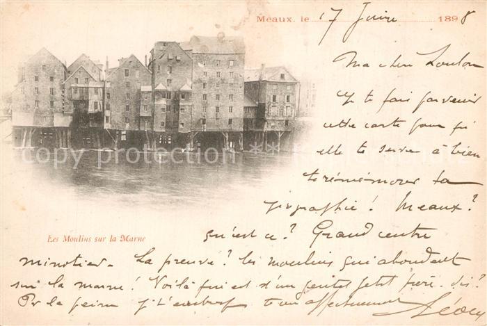 Meaux Seine et Marne Les Moulins sur la Marne