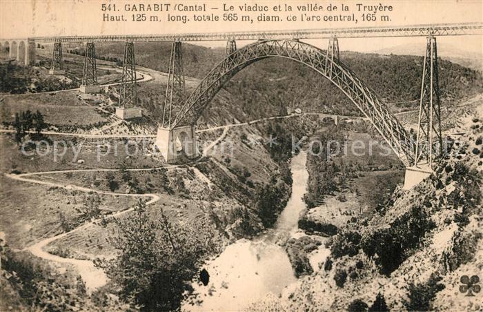 Garabit Viaduc Construction Eiffel Viaduc et la vallee de la Truyere