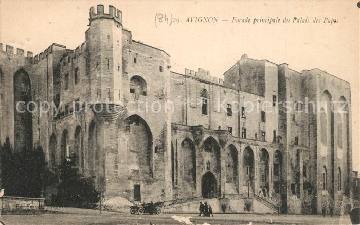 Avignon Vaucluse Facade principale du Palais des Papes