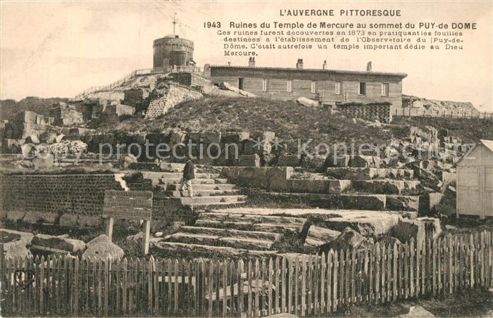 Puy-de-Dome Ruines du Temple de Mercure