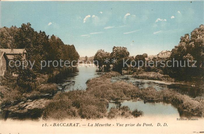 Baccarat La Meurthe Vue prise du Pont