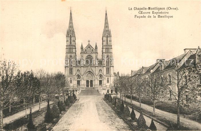 La Chapelle-Montligeon Oeuvre Expiatoire Facade de la Basilique