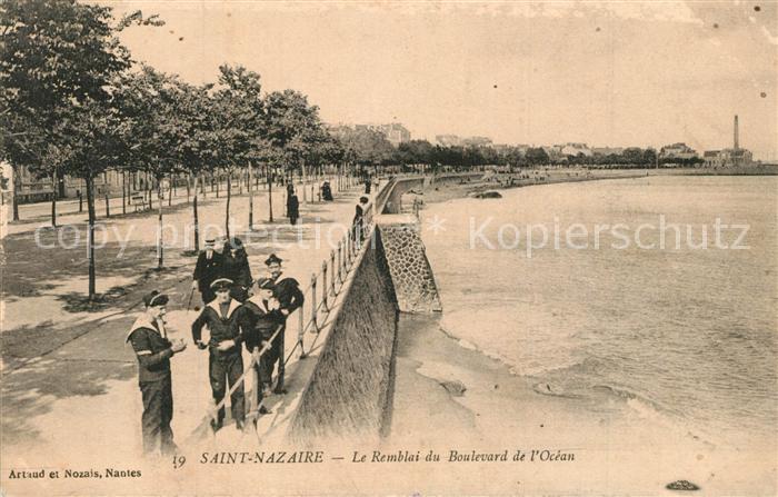 Saint-Nazaire Loire-Atlantique Le Remblai du Boulevard de l'Ocean