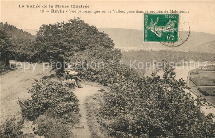 Revin Vue panoramique sur la Valle prise dans la montee de Malgretout