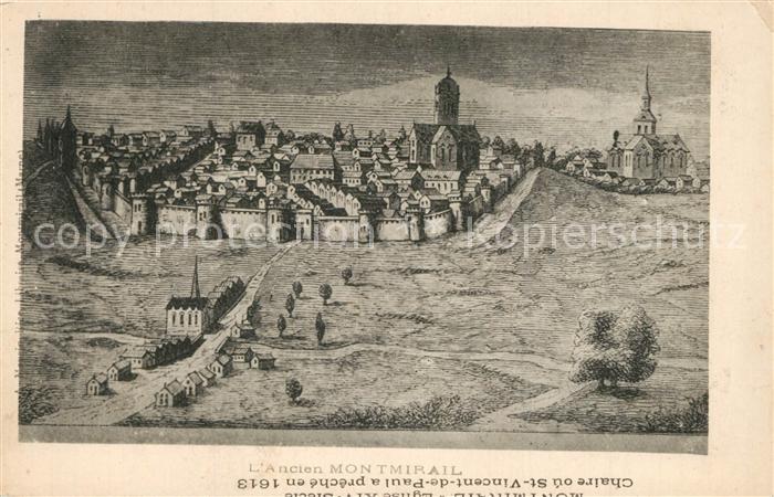 Montmirail Marne Altes Staedtebild