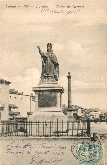 Aurillac Statue de Gerbert