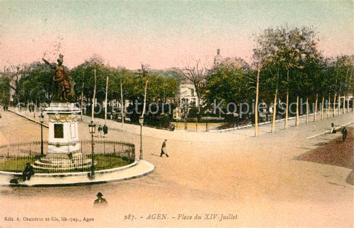 Agen Lot et Garonne Place du XIV Juillet