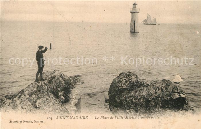 Saint-Nazaire Loire-Atlantique Le Phare de Villes marlin a maree baute
