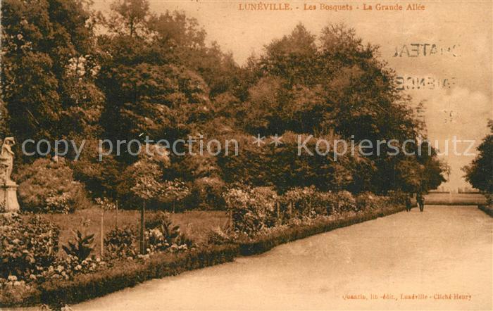 Luneville Les Bosquets La Grande Allee