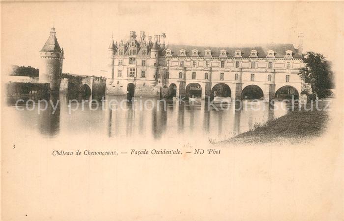 Chenonceaux Indre et Loire Facade Occidentale