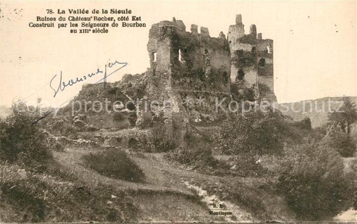 Bois-Colombes La Vallee de la Sioule Ruines du Chateau Rocher