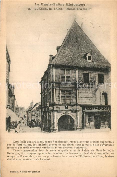 Luxeuil-les-Bains Maison Francois I