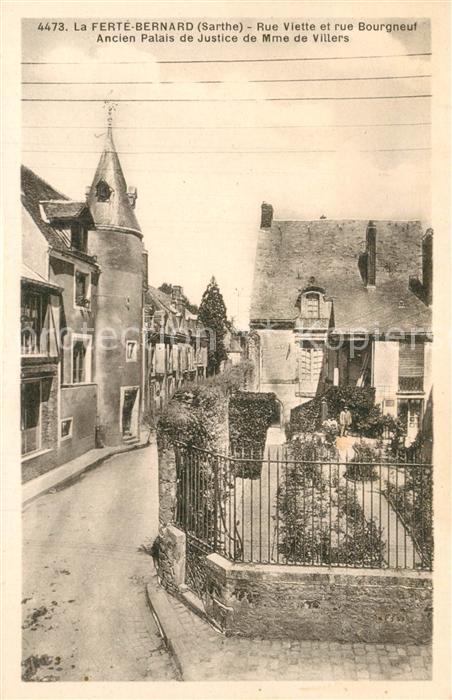 La Ferte-Bernard Rue Viette et rue Bourgneuf Ancien Pala
