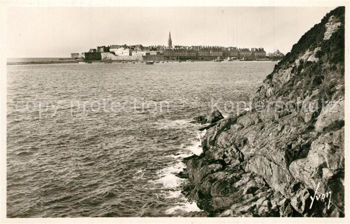 Saint-Malo 35 Vue generale prise des rochers d Aleth