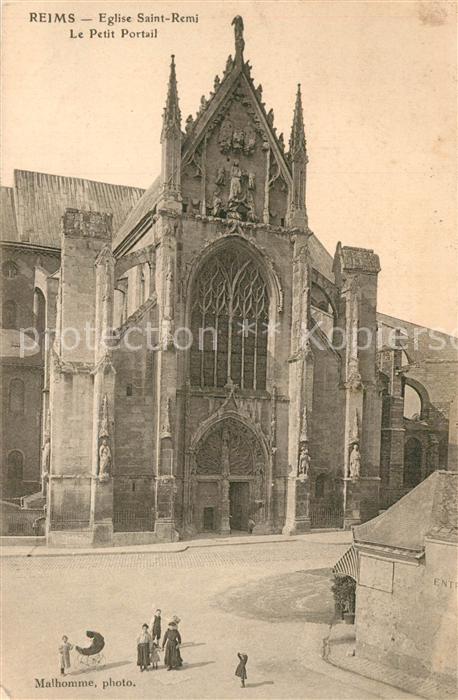Reims Champagne Ardenne Eglise Saint Remi Le Petit Portail