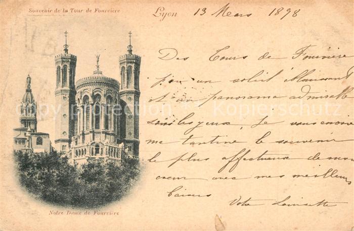 Lyon France Notre Dame de Vourviere
