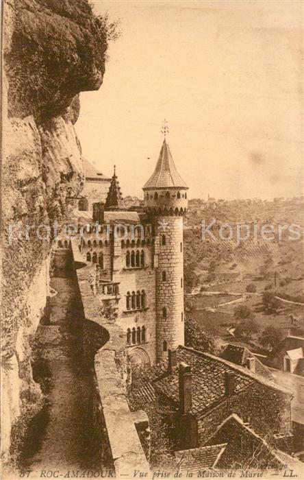 Rocamadour Vue prise de la Maison de Marie