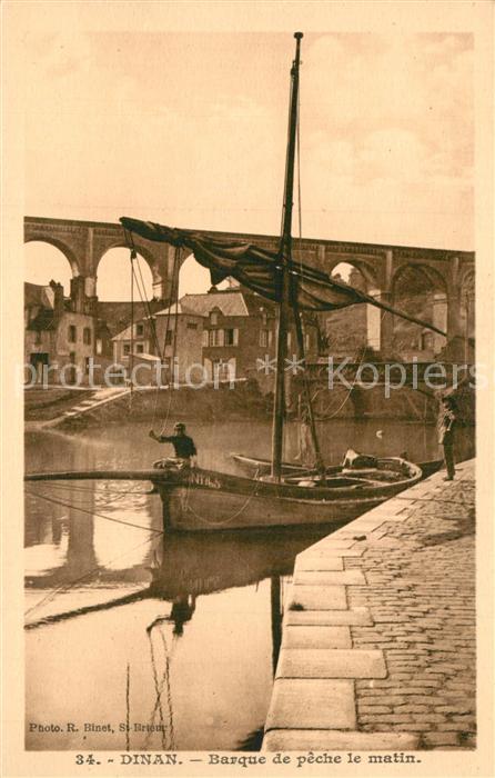 Dinan 22 Barque de peche le matin