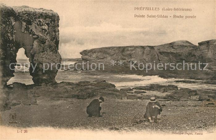 Prefailles Pointe Saint Gildas Roche percee