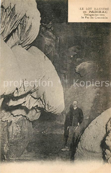 Padirac Stalagmites vers le Pas du Crocodile