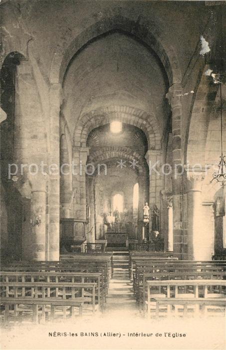 Neris-les-Bains Interieur de l'Eglise