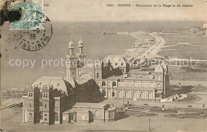 Dieppe 76 Panorama de la Plage et du Casino