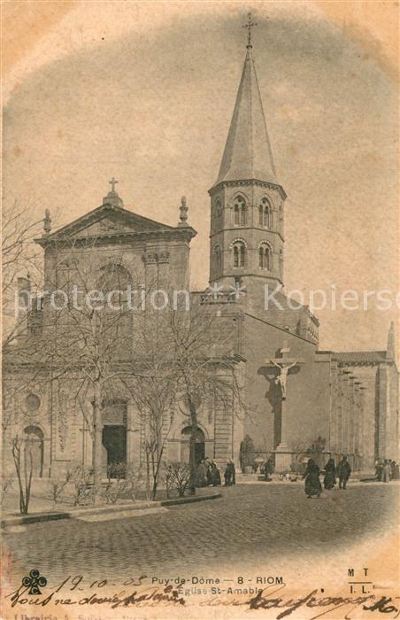 Riom Puy-de-Dome Eglise Saint Amable