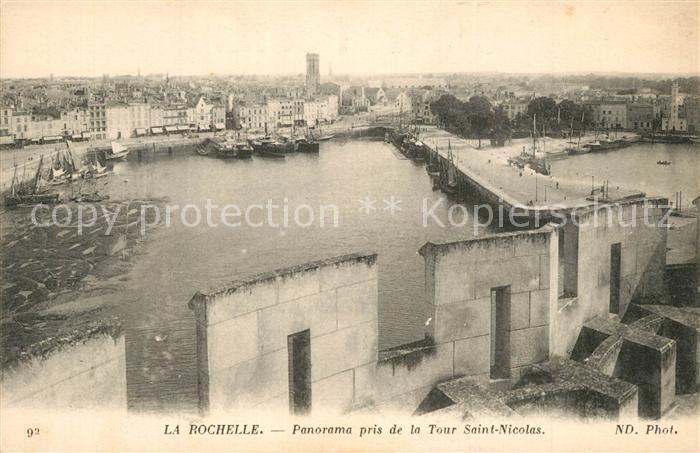 La Rochelle Charente-Maritime Panorama pris de la Tour Saint Nicolas