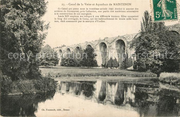 Maintenon Canal de la Voise et Aqueducs