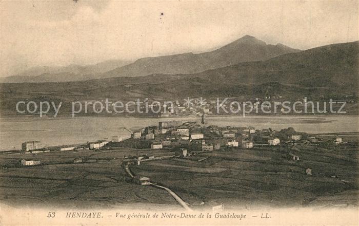 Hendaye Pyrenees Atlantiques Vue generale de Notre Dame de la Guadeloupe