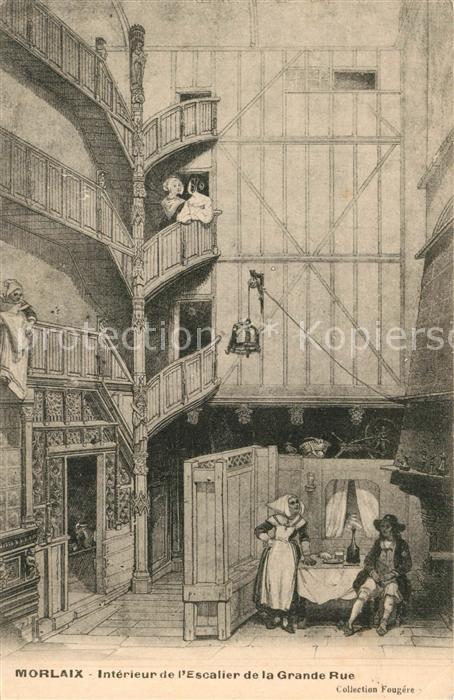 Morlaix Interieur de l’Escalier de la Grande Ru