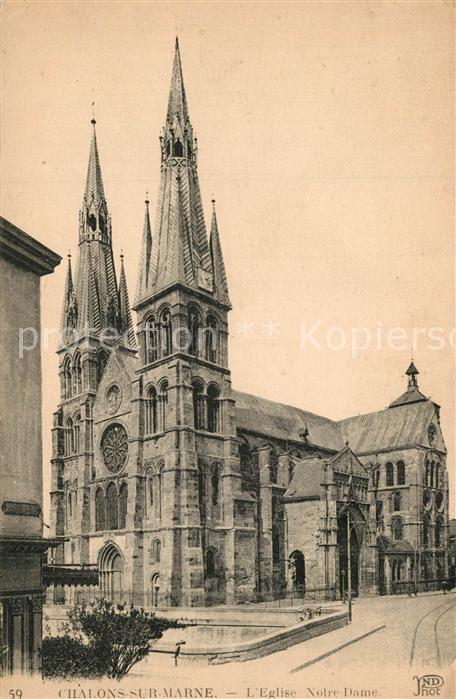 Chalons-en-Champagne Marne Eglise Notre Dame