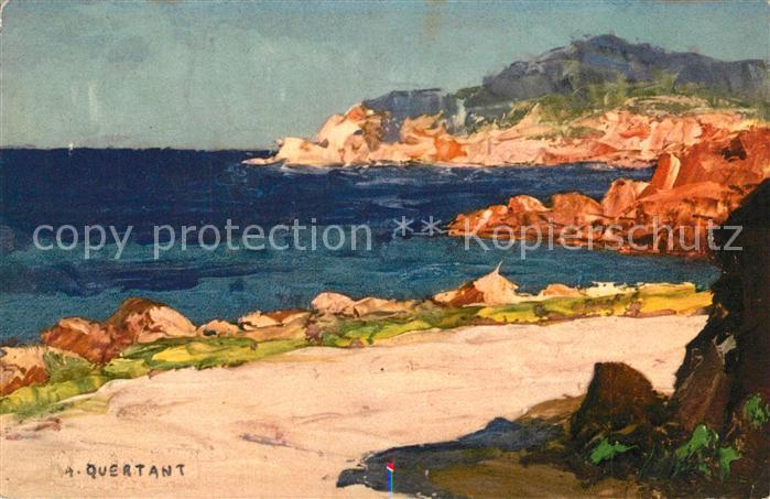 Esterel Küstenlandschaft Künstlerkarte