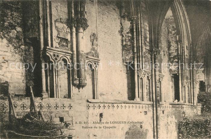 Longues-sur-Mer Abbaye de Longues Ruines de la Chapelle