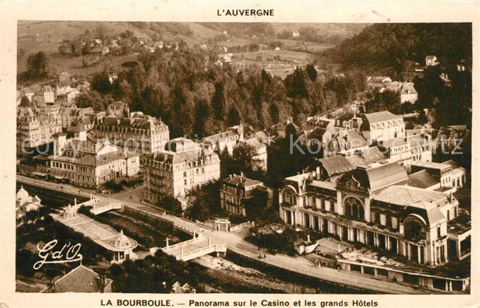 La Bourboule Panorama sur le Casino et les grands Hotels